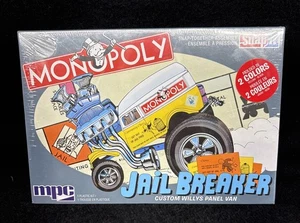 2021 MPC SNAP IT--MONOPOLY JAIL BREAKER CUSTOM WILLYS PANEL VAN--MODEL KIT - Picture 1 of 13