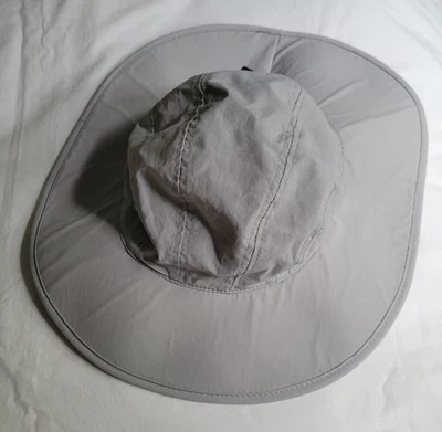 Orvis Solid Performance Sun Hat Sz. Small Titanium Gray Fish Graphics UNUSED  - Image 1 of 4