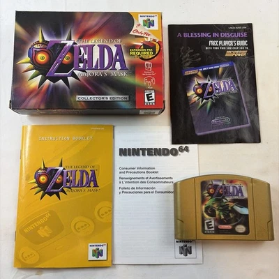 Legend of Zelda: Majora's Mask Nintendo 64 N64 Edición Coleccionista CIB HOLO RARO Foto 1 de 4