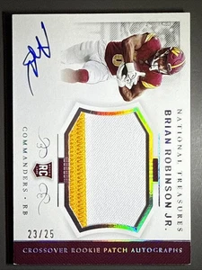 49ERS RB ROOKIE RPA SSP#23/25 AUTO 2022 BRIAN ROBINSON NATIONAL TREASURES RC - Picture 1 of 10
