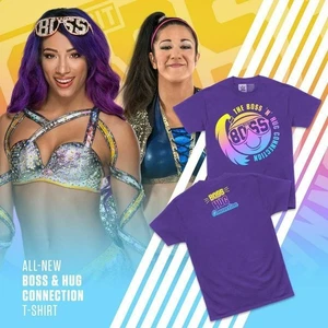 WWE Sasha Banks & Bayley Shirt Medium The Boss N Hug Connection Deadstock New - Picture 1 of 1