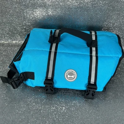 Chaleco Salvavidas Vivaglory Perro M Azul Reflectante Chaleco de Seguridad con Mango Ajustable Foto 1 de 4