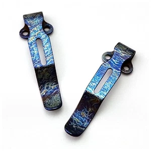 Titanium Pocket Clip Back Clamp for Benchmade 535 Bugout 551 Griptillian - Picture 1 of 5