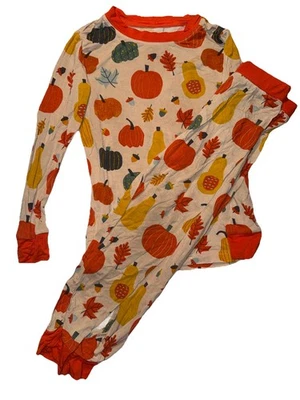 Little Sleepies Pumpkin Party Pajama Set Long Sleeve Top Pants Unisex 2T - Image 1 of 4