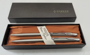 Juego de bolígrafos y lápices Parker Classic Flighter tinta azul plata - Imagen 1 de 8