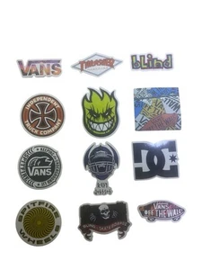 skateboard stickers decals Lot Advertising Wheels Shoes Trucks 12pc L4 - Picture 1 of 1