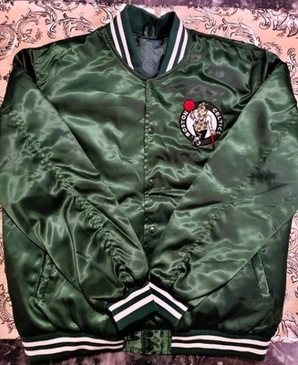 NUEVA Chaqueta Bomber Grande Boston Celtics Vintage Foto 1 de 4
