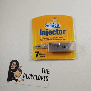 Schick Injector 7 Blades Men's Razor Blade Refills Coated Stainless Steel Sealed - Picture 1 of 4