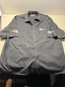Camisa Harley Davidson An American Legend 3XL abotonada con bolsillo. Negro - Imagen 1 de 9