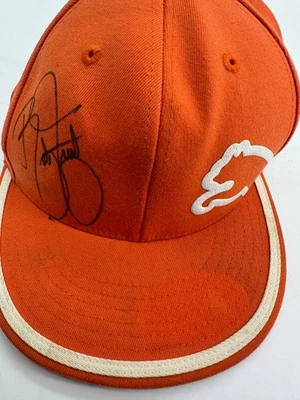 Puma Orange Rickie Fowler signed 210 fitted hat 7 1/4- 7 5/8 - Image 1 of 4