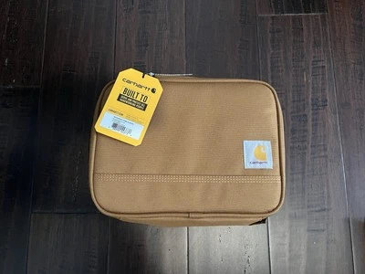 Carhartt Lunch Box Insulated Cooler Brown 4 Can Capacity Zipper Closure Lid - Изображение 1 из 4