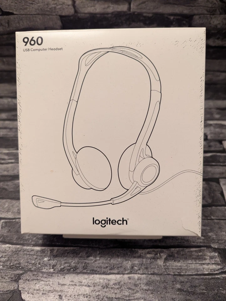 Logitech PC 960 Schwarz Kopfbügel Headset für PC Neu | OVP nicht Ausgepackt  - Bild 1 von 1