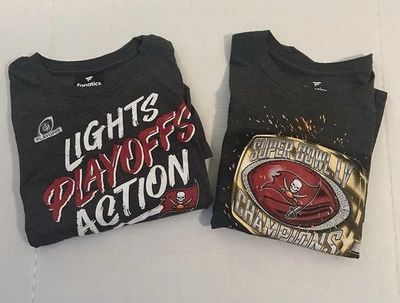 Camiseta Tampa Bay Buccaneers - Talla XL - Gris - Lote de 2 - Super Bowl - Playoffs Foto 1 de 4