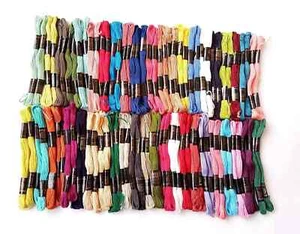 Anchor Threads Cotton Embroidery Thread Set Multicolor, 8 Meter Pack of 100 - Picture 1 of 5