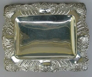 JAMES DEAKIN & SON SHEFFIELD, EDLE ENGLISCHE SILBER SCHALE AUF 4 KUGEL FÜSSCHEN - Bild 1 von 8