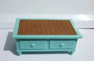 Muñeca Barbie 2003 My Scene Café Juego Cafetería Imitación Mimbre Mesa Muebles Foto 1 de 4