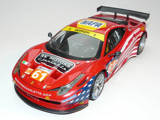 Ferrari 458 Italia Gt 2 GTE (2012) #61 le Mans in 1 18 Hot Wheels Elite BCT78