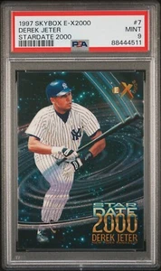 1997 SkyBox E-X 2000 Stardate Derek Jeter #7 PSA 9 Yankees Greats HOF come nuovo - Foto 1 di 2