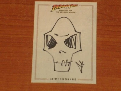 Indiana Jones 'Kingdom Of The Crystal Skull' Artist Sketch Trading Card Topps A - Image 1 of 2
