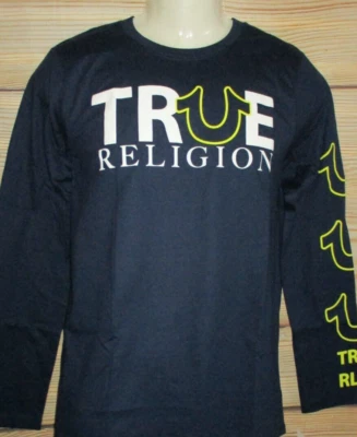 Camiseta YOUTH BOYS TRUE Religion manga longa azul marinho tamanho GG (18/20) - Imagem 1 de 2