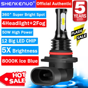 For Subaru Legacy 2008-2009 6X LED Headlight Bulbs High Low Beam + Fog Light HKL