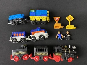 Fisher Price GeoTrax Accessories Construction & Gold Miner Train Cars w/ Figures - Picture 1 of 6