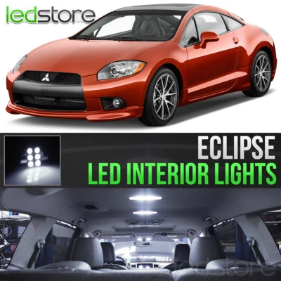 Kit interior luces LED blancas Mitsubishi Eclipse 2006-2012 equipamiento bombillas Foto 1 de 4