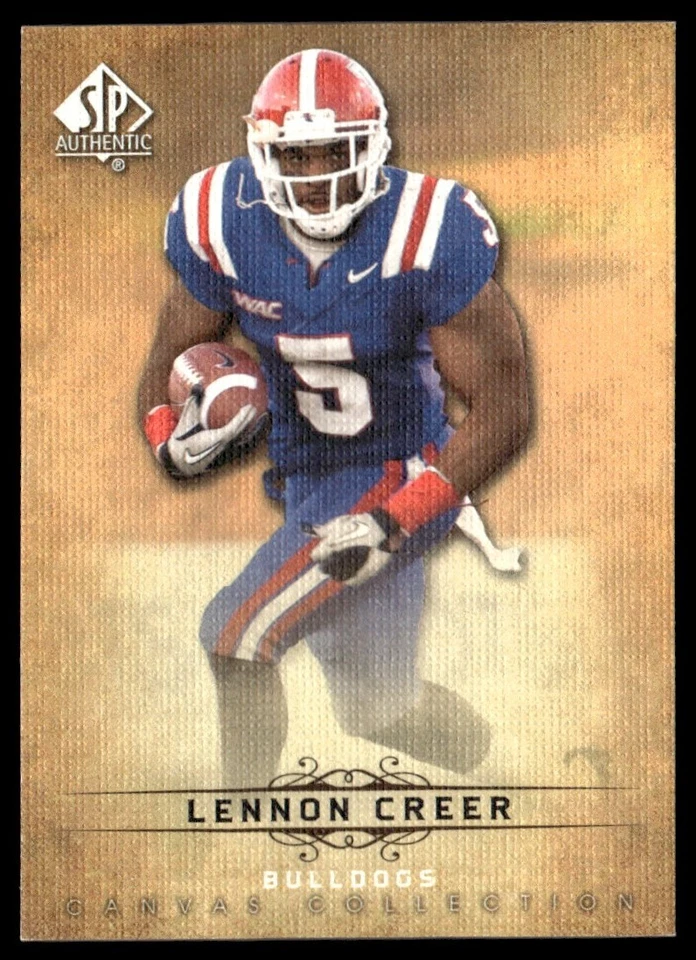 2012 SP Authentic Canvas Collection Lennon Creer RC Louisiana Tech Bulldogs - Image 1 of 2