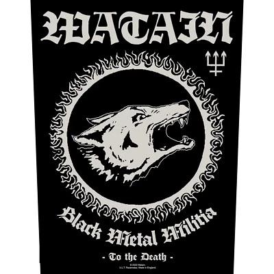 WATAIN BLACK METAL MILITIA PRINTED SEW ON BACK PATCH OFFICIALLY LICENSED - Image 1 of 4