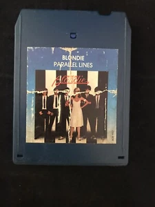 1978 Blondie “Parallel Lines” 8 Track Tape Chrysalis Records Blue Color - Picture 1 of 3
