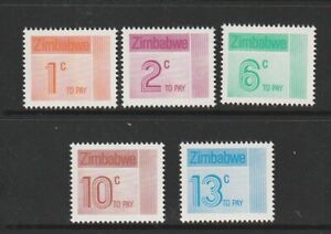 Zimbabwe 1985 Postage Dues UM/MNH SG D28/32