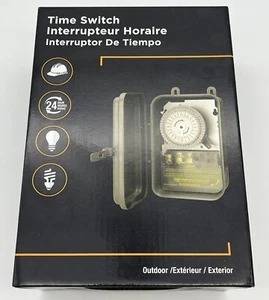 New Woods Pro Outdoor 24 Hour Mechanical Time Switch 120 Volt 40 Amp 59101R - Picture 1 of 7