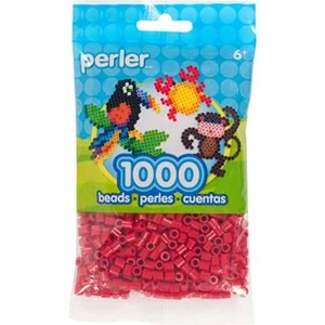 1000 cuentas de fusible de hierro de color rojo Perler NUEVO - Imagen 1 de 1