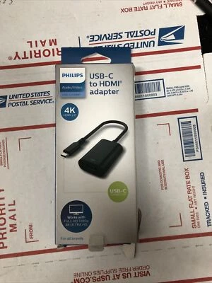 Philips 2.0 USB-C to HDMI Adapter in Black - Image 1 of 4