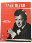 Rare Original Vintage Sheet Music - Lazy River - Bobby Darin