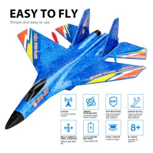 2.4G SU27 Fighter Glider RC Plane Remote Radio Control Drones Fixed Wing RTF Toy - Picture 1 of 13