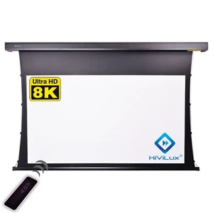 HiViLux Tab-Tension Leinwand/Screen 84" 186x104cm 4K-Tuch/G=1,0/3D/2D/DualSpann - Picture 1 of 6