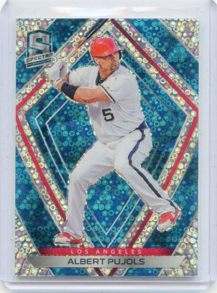 2020 CHRONICLES SPECTRA #12 ALBERT PUJOLS "BLUE DISCO PRIZM" #1/99 ANGELS 062723 - Image 1 of 1