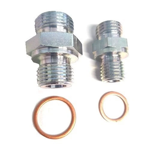 Neuteile Turbolader Adapterstutzen_für IVECO Daily II_an Rück+Vorlauf Ölleitung - Bild 1 von 1