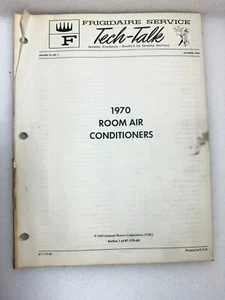 Aire acondicionado de habitación FRIGIDAIRE TECH-TALK 1970 manual Vol. 70 #1 - Imagen 1 de 2