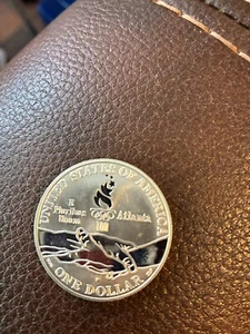 1995 Atlanta Olympics set of two the running blind and gymnastics in slab - Picture 1 of 12