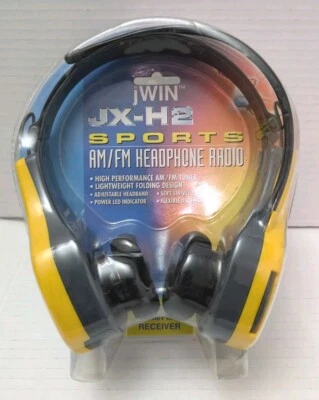 ** De colección - jWIN - SPORTS AM/FM Auriculares Radio - JX-H2 - SIN ABRIR - Fecha 2001 Foto 1 de 4