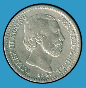 10 Centesimi 1855 Olanda - Variante Profonda " 5" - Conservazione/Rara! - Foto 1 di 3