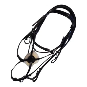 MEXIKANISCHE GRACKLE TRENSE, BRAUN ODER SCHWARZ, PONY, COB, VOLL. *PORTOFREI* - Bild 1 von 5