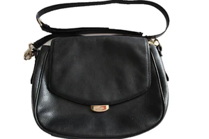 KATE SPADE Mulberry Street Alecia Cuero Negro Guijarros~Bolso EXCELENTE Estado~ - Imagen 1 de 11