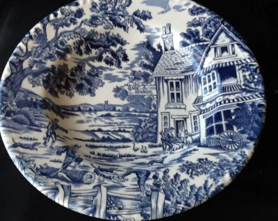 Luneville English Style Blau Suppenteller  Ø 23 Neuware - Bild 1 von 4