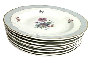 Set of 8 Vintage Villeroy & Boch Heinrich Konigin Louise Floral Dinner Plates 9" - Picture 1 of 11