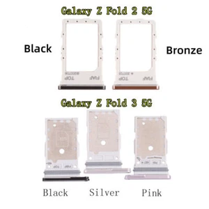 SIM Card Tray Slot Holder For Samsung Galaxy Z Fold 2 3 5G SM-F916N SM-F9260 - Picture 1 of 3