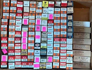 Lot of 129 Vintage Electronic Vacuum Tubes Radio Amplifier NOS - Picture 1 of 4