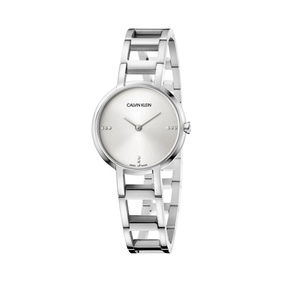 Orologio Donna CK CALVIN KLEIN CHEERS K8N2314W Bracciale Acciaio SWISS MADE - Immagine 1 di 1
